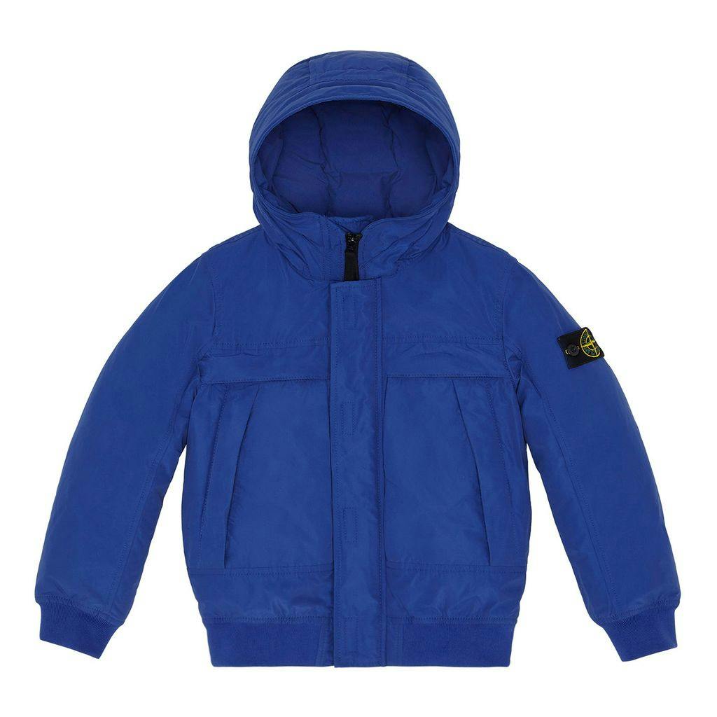 Bright Blue Real Down Jacket