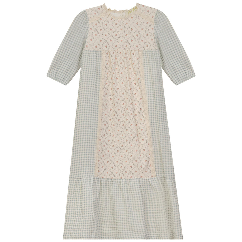 Maxi Dress with Lace Trim