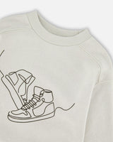 French Terry Sweatshirt Pale Grey