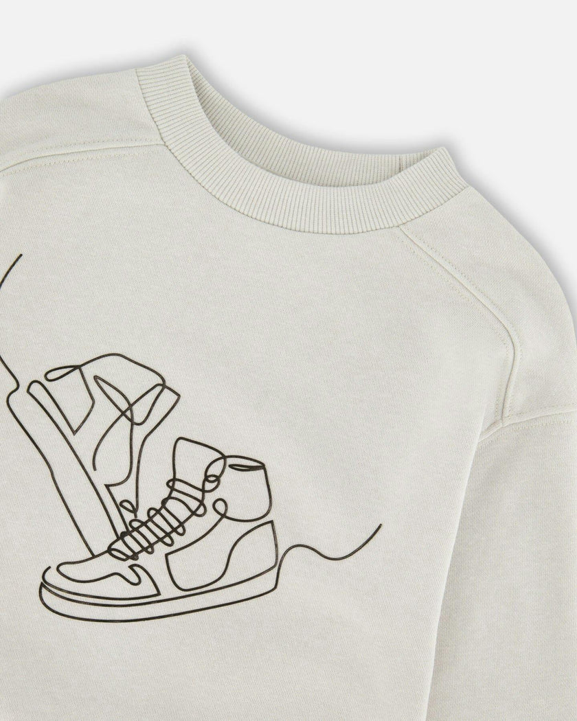 French Terry Sweatshirt Pale Grey