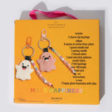 Halloween Ghost Punch Needle Keychain Kit