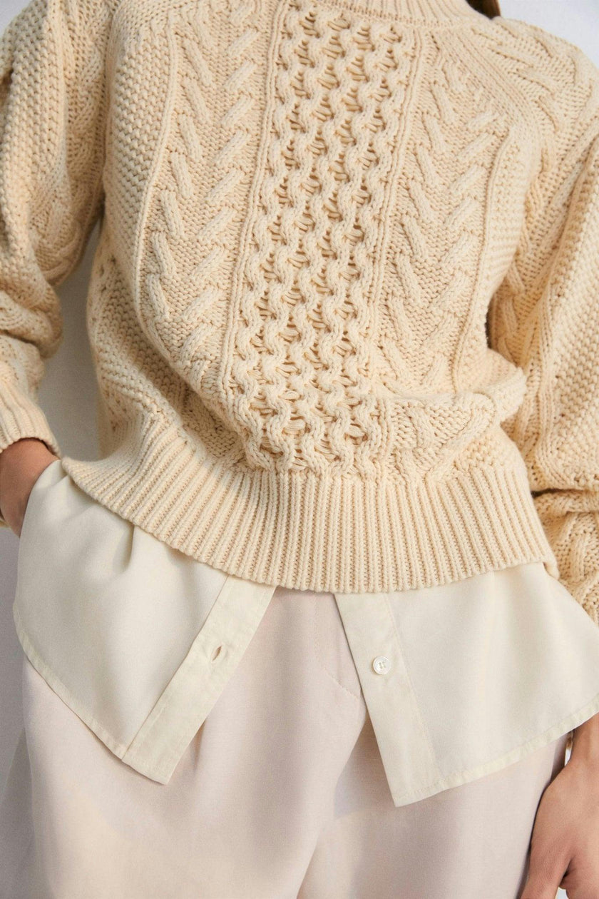 Quios Woman Jumper Macadamia
