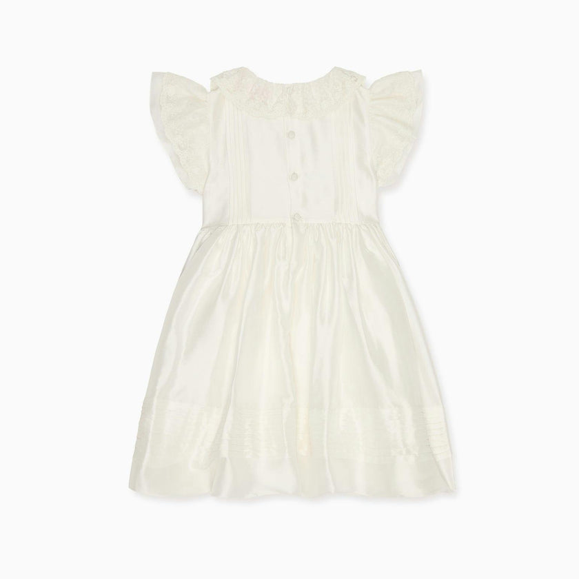 Ivory Lavinia Silk Ceremony Girl Dress