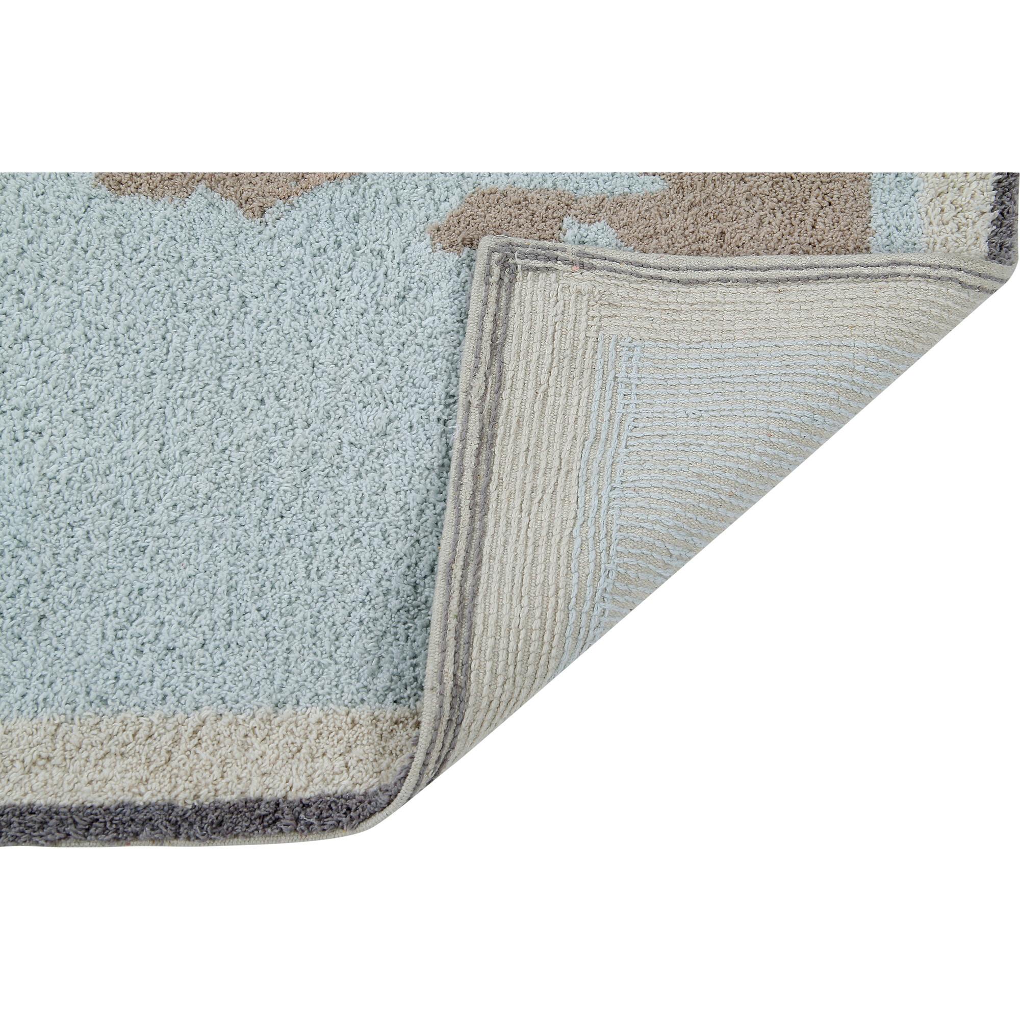 Vintage Map Washable Rug