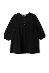 Woven Ribbon Button Front Dress