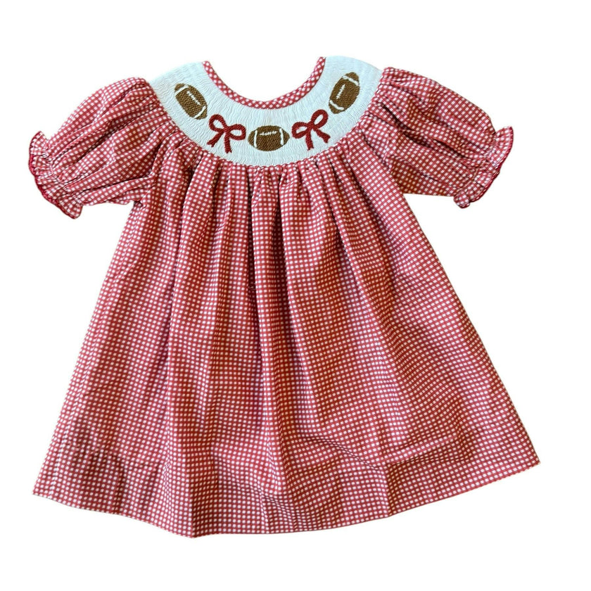 Crimson Gingham Football - Kate Dress