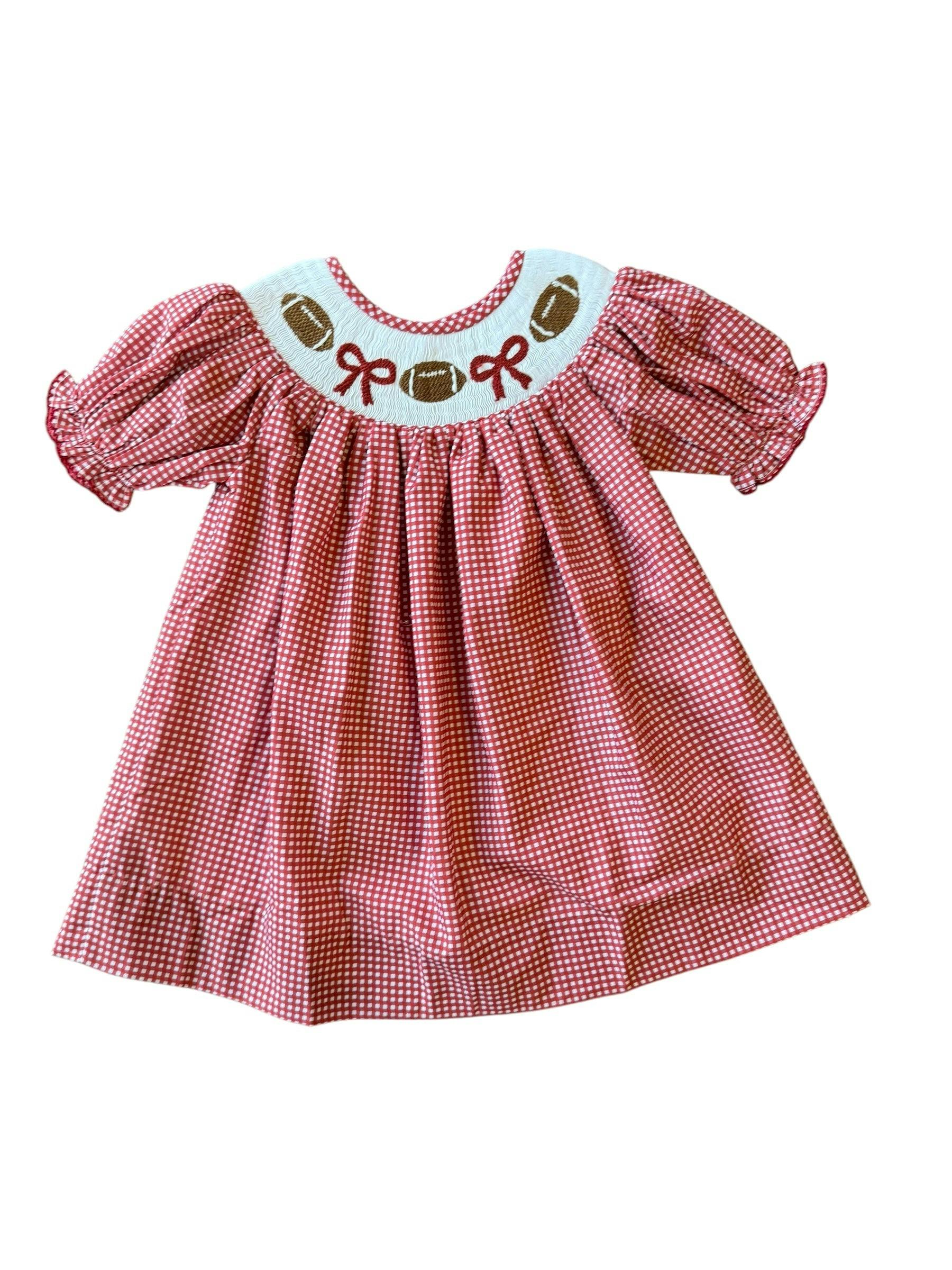 Crimson Gingham Football - Kate Dress