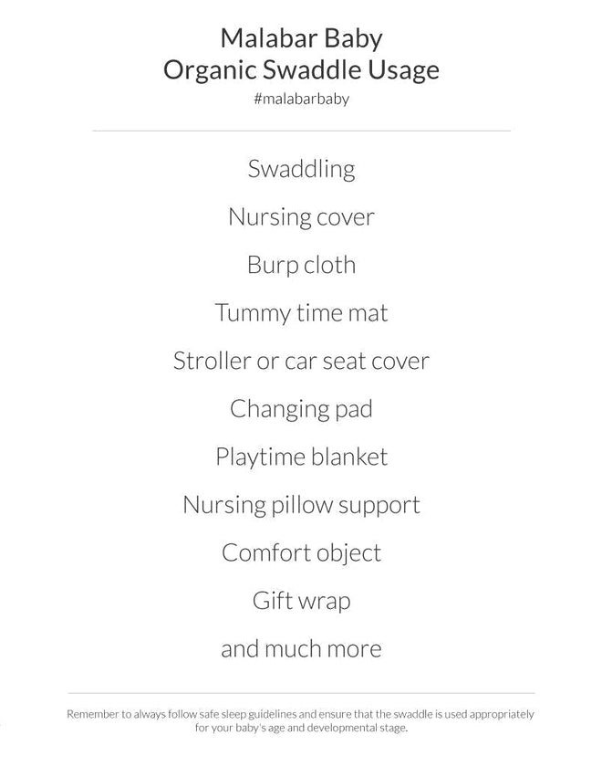 Organic Cotton Muslin Swaddle