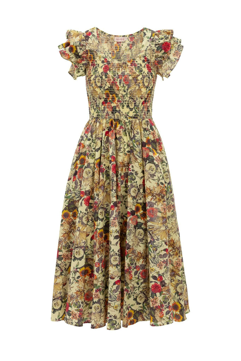 Hattie Dress in Rose Vine