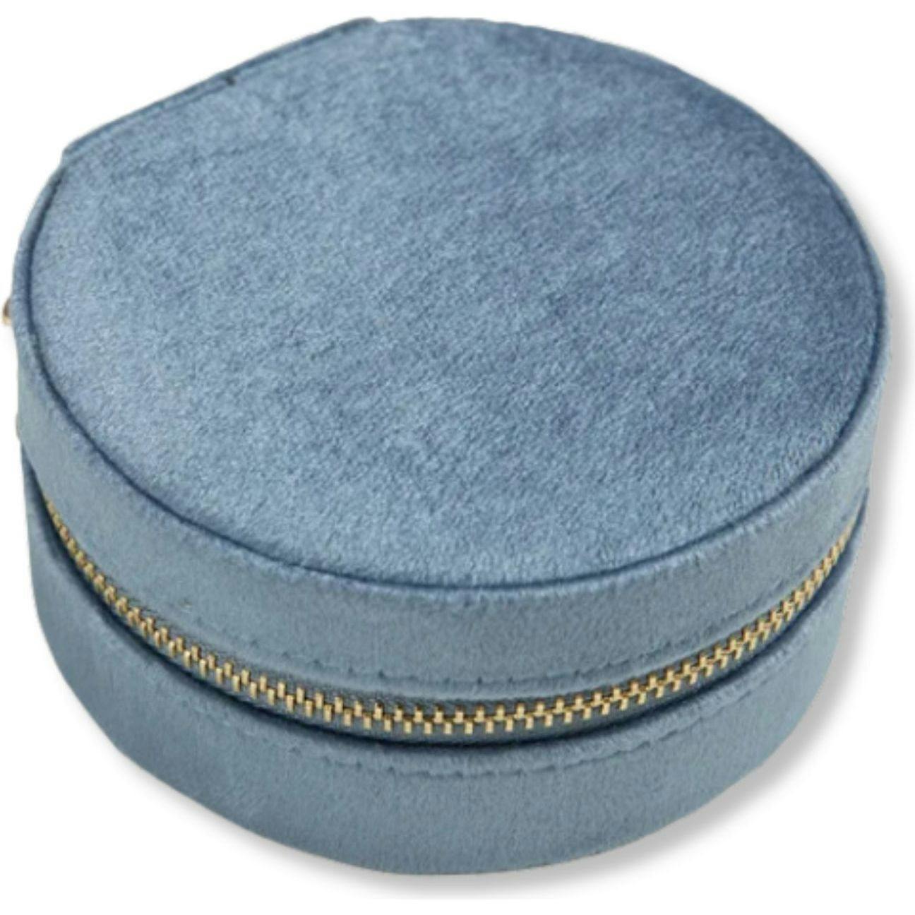 Circle Velvet Jewelry Case
