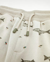 Bowie Fishing Jogger - Oatmeal French Terry