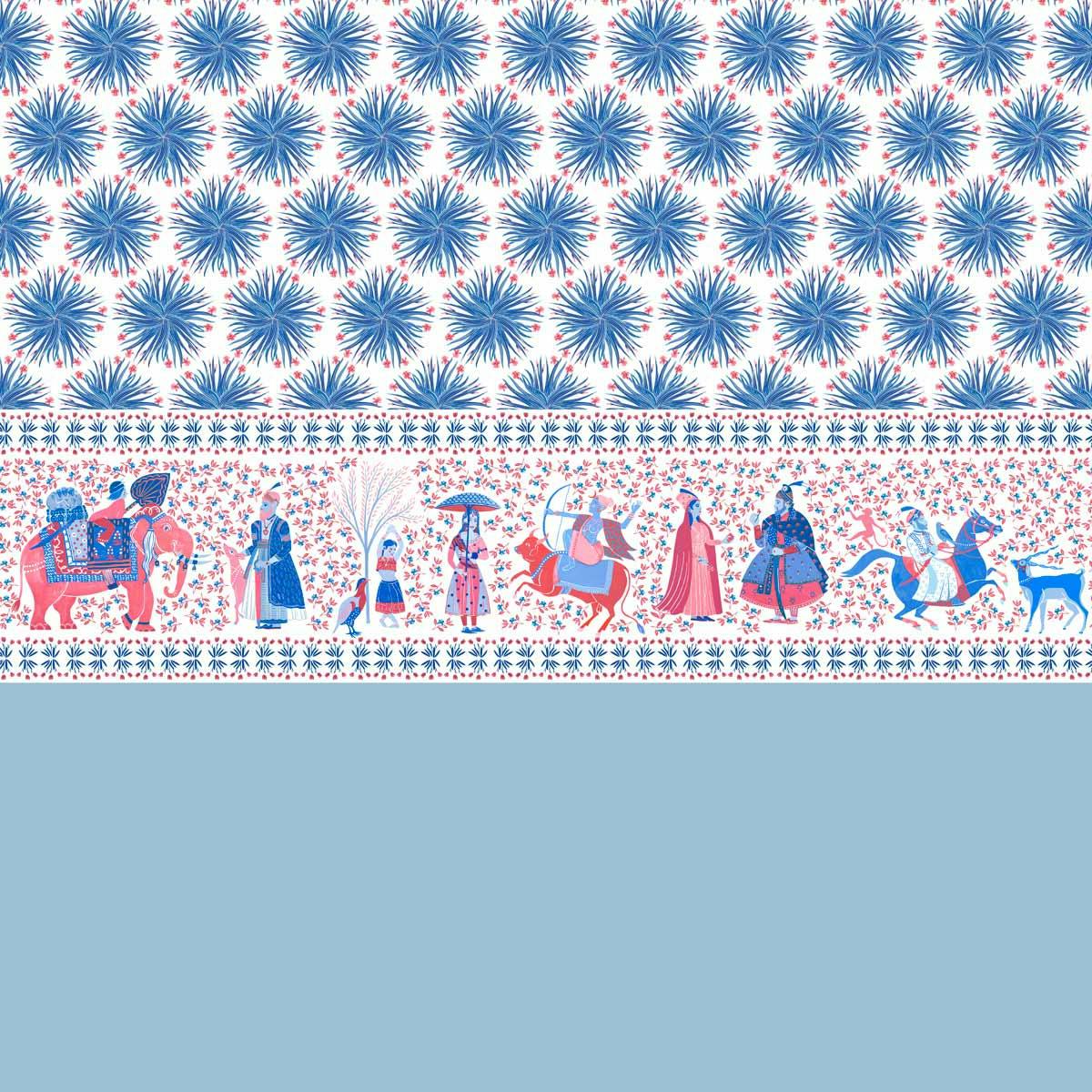 Papier peint CHARDONS coloris Rubis