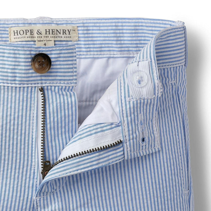 Organic Seersucker Suit Pant
