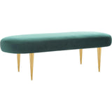 Corinne Velvet Oval Bench