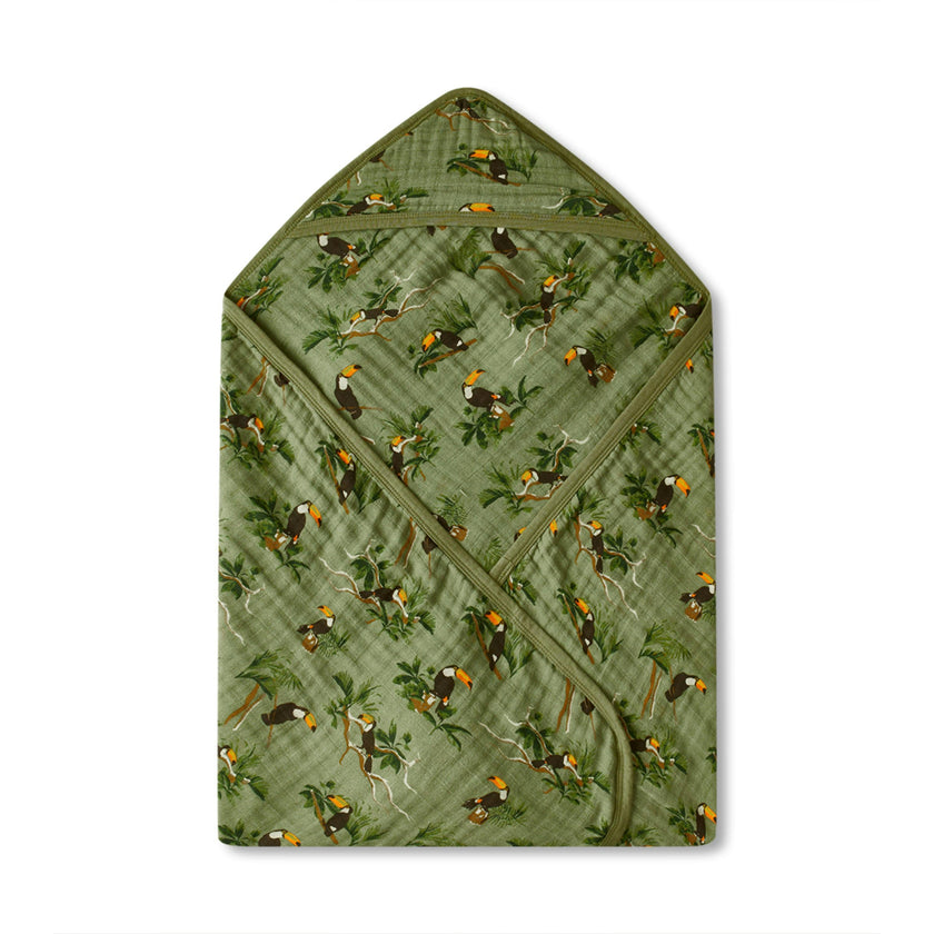 Organic Hooded Swaddle Blanket