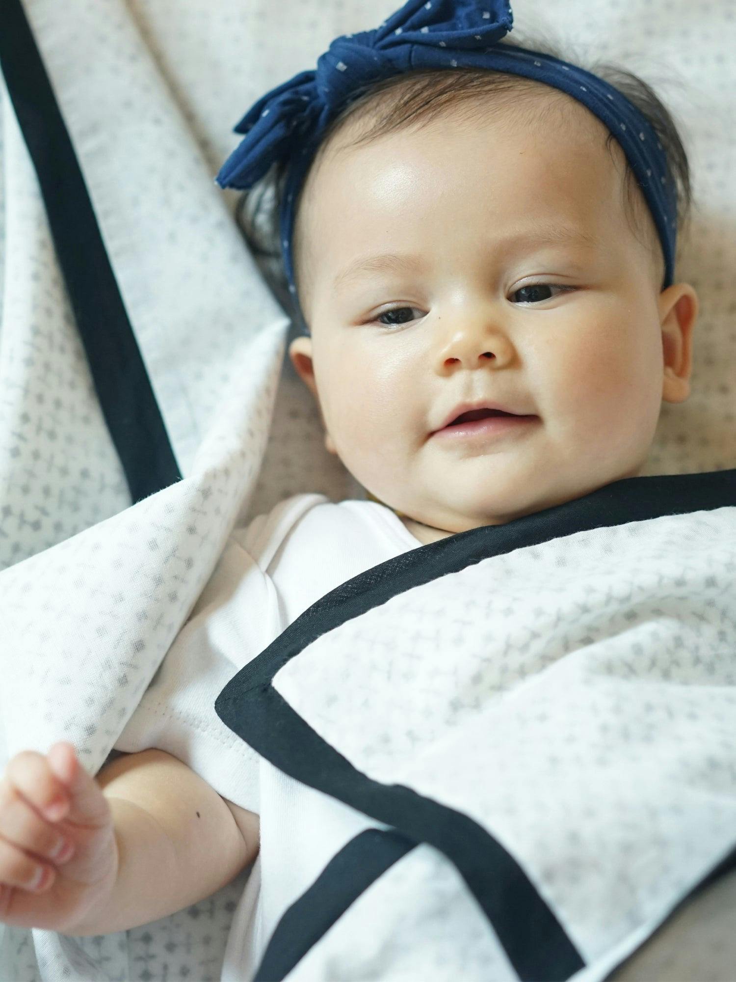 Luxe Natural Cotton Receiving Blanket