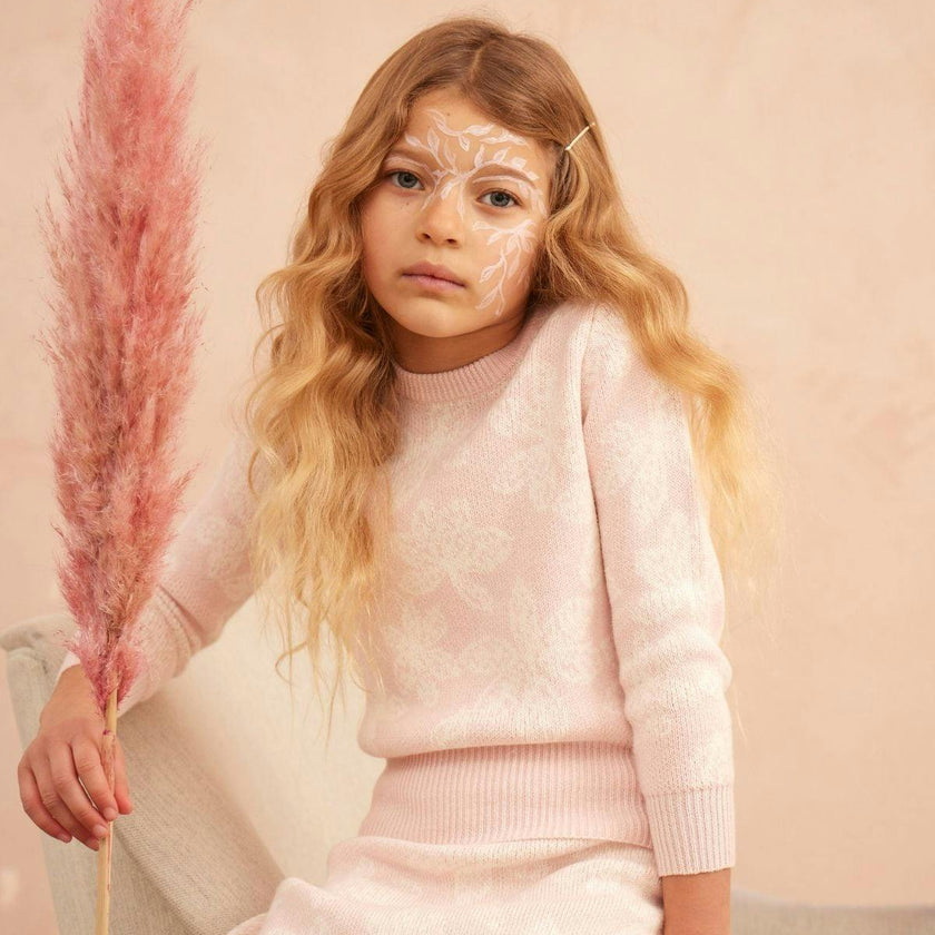 Chestnut Leaves Jumper | Blush
