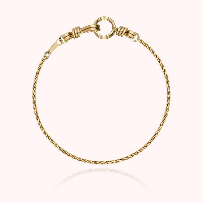 Women's Rope Chain Bracelet, Yellow Gold-Filled