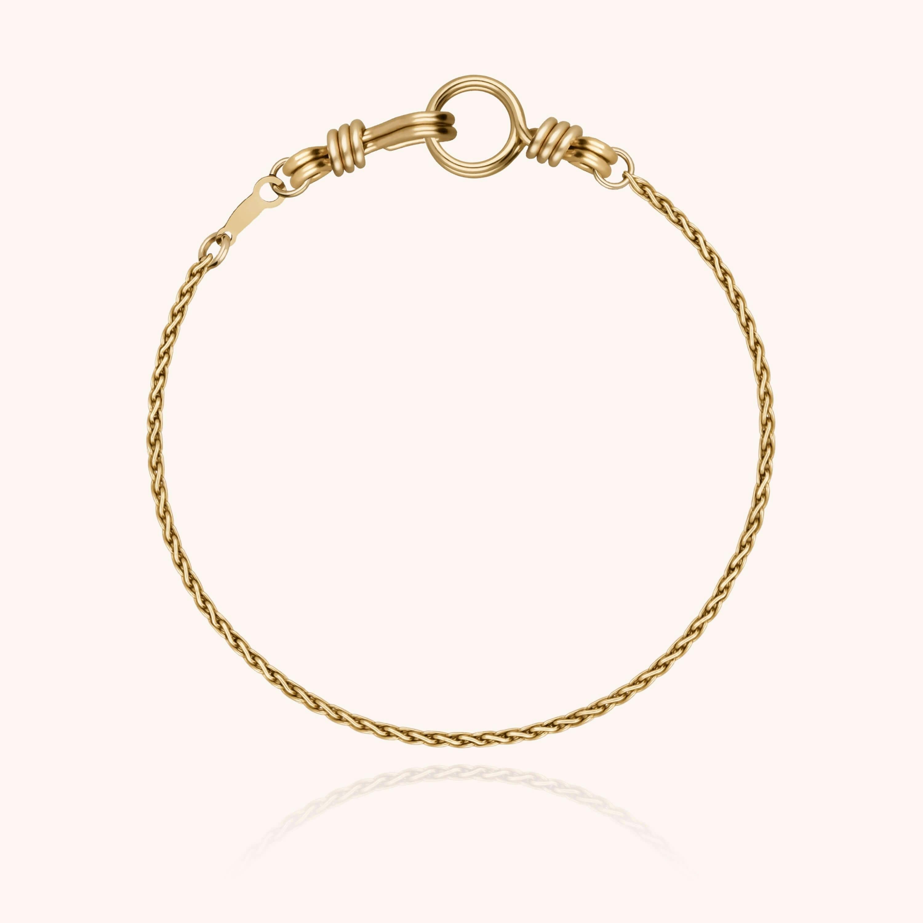 Women's Rope Chain Bracelet, Yellow Gold-Filled