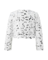 Chrissy Feather Sequin Jacket
