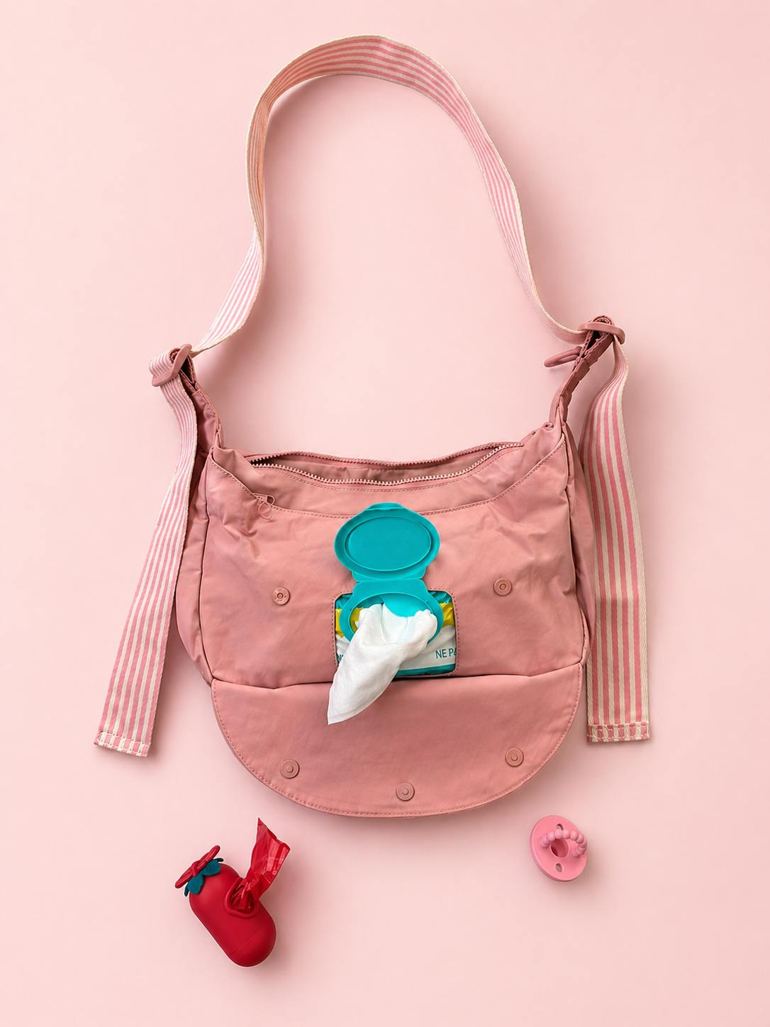 PARK BAG STRAP - Pink Stripe