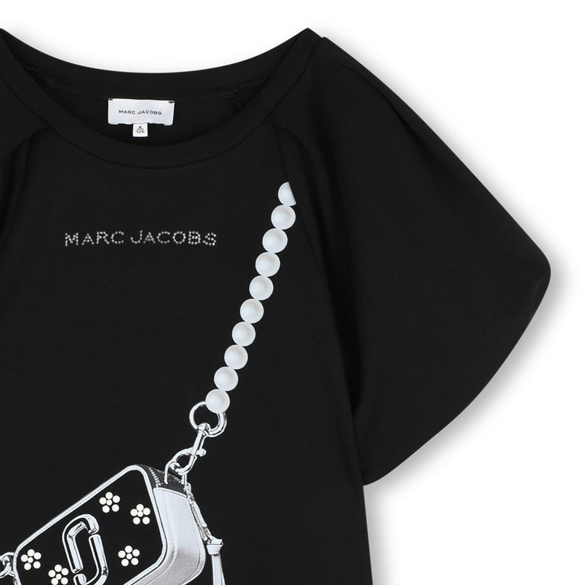 Black Snapshot Bag Dress
