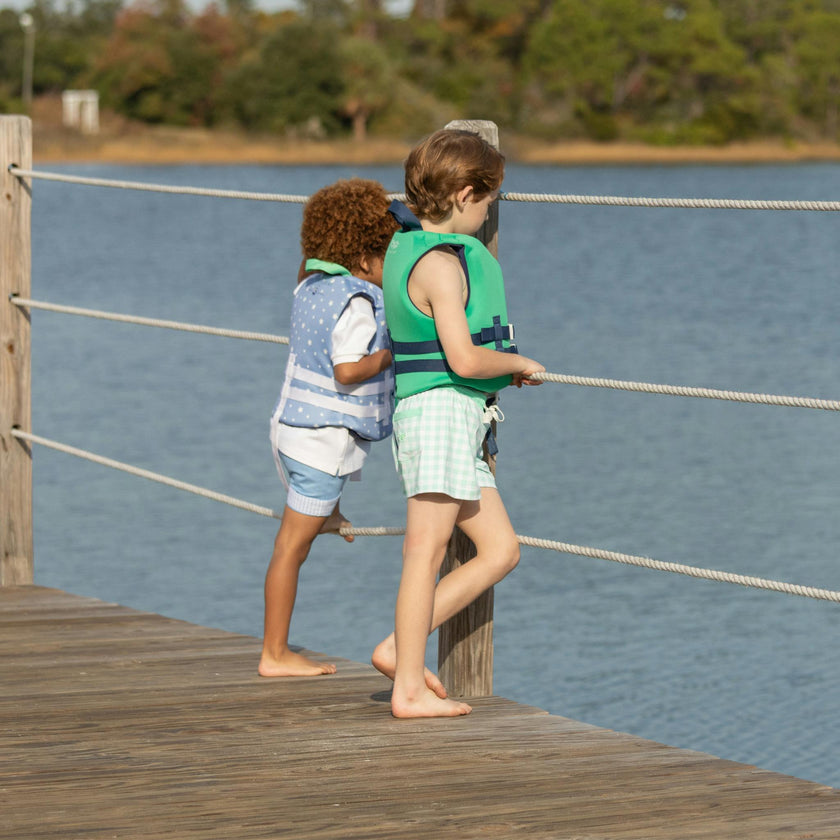 Tatum Trunks in Harbour Breeze Gingham