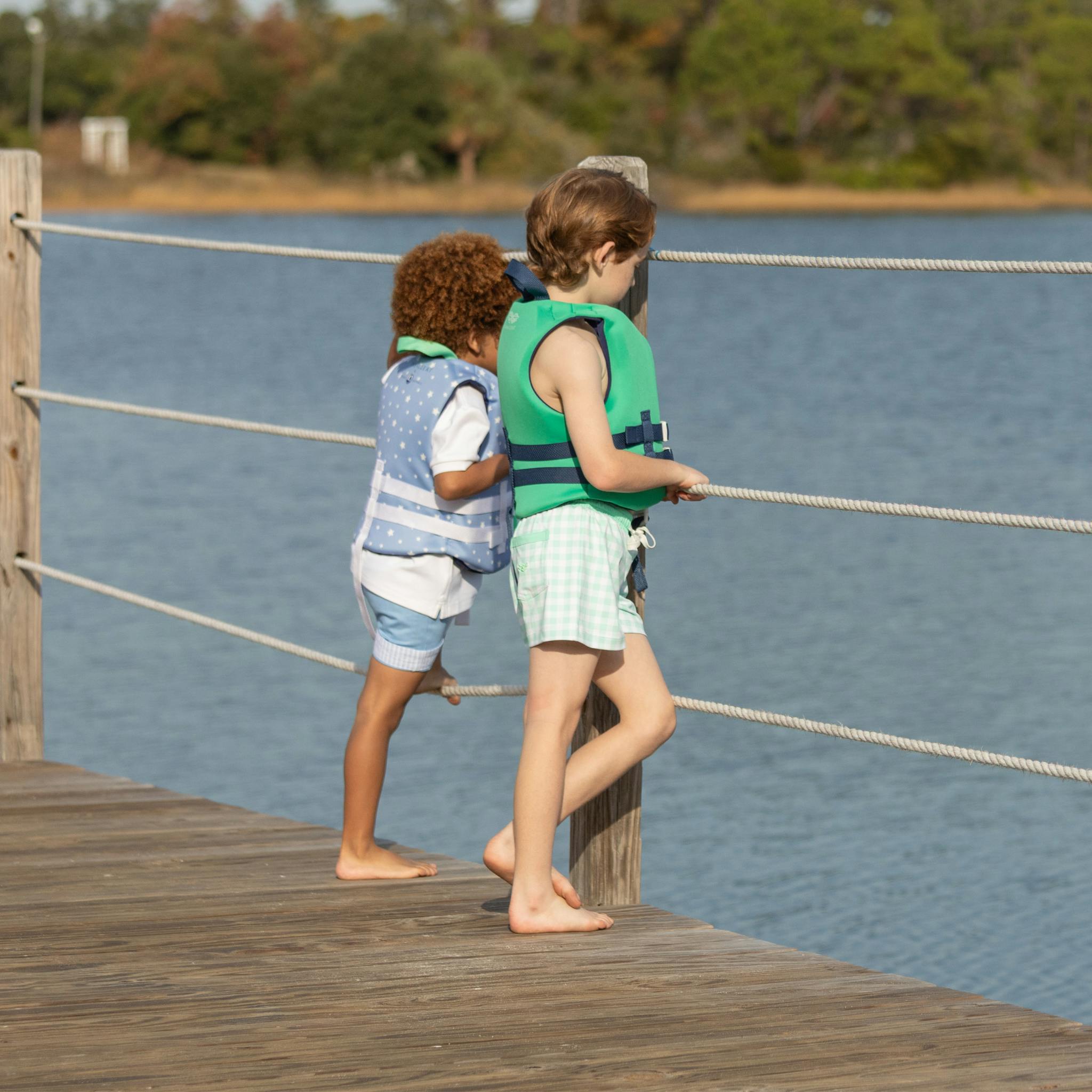 Tatum Trunks in Harbour Breeze Gingham