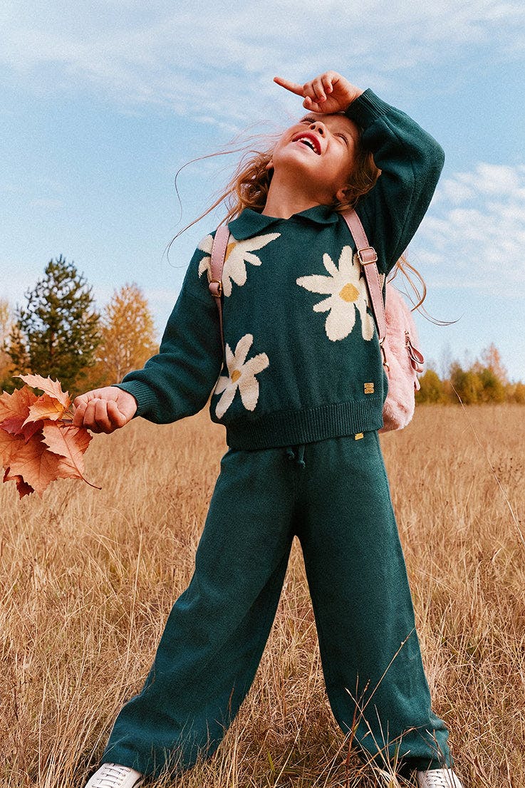Flare Pants Jasper Printed Green