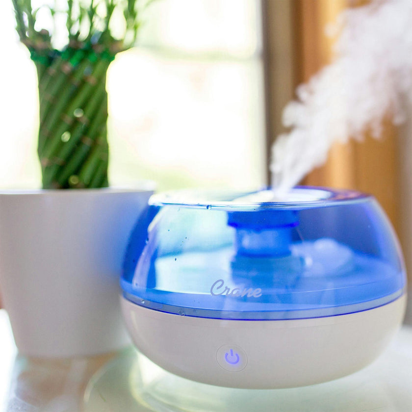 Crane .2 Gallon Compact Humidifier For Nursery (Blue)