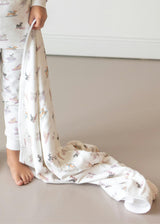 Ski Pups Girl Pima Cotton Baby Blanket