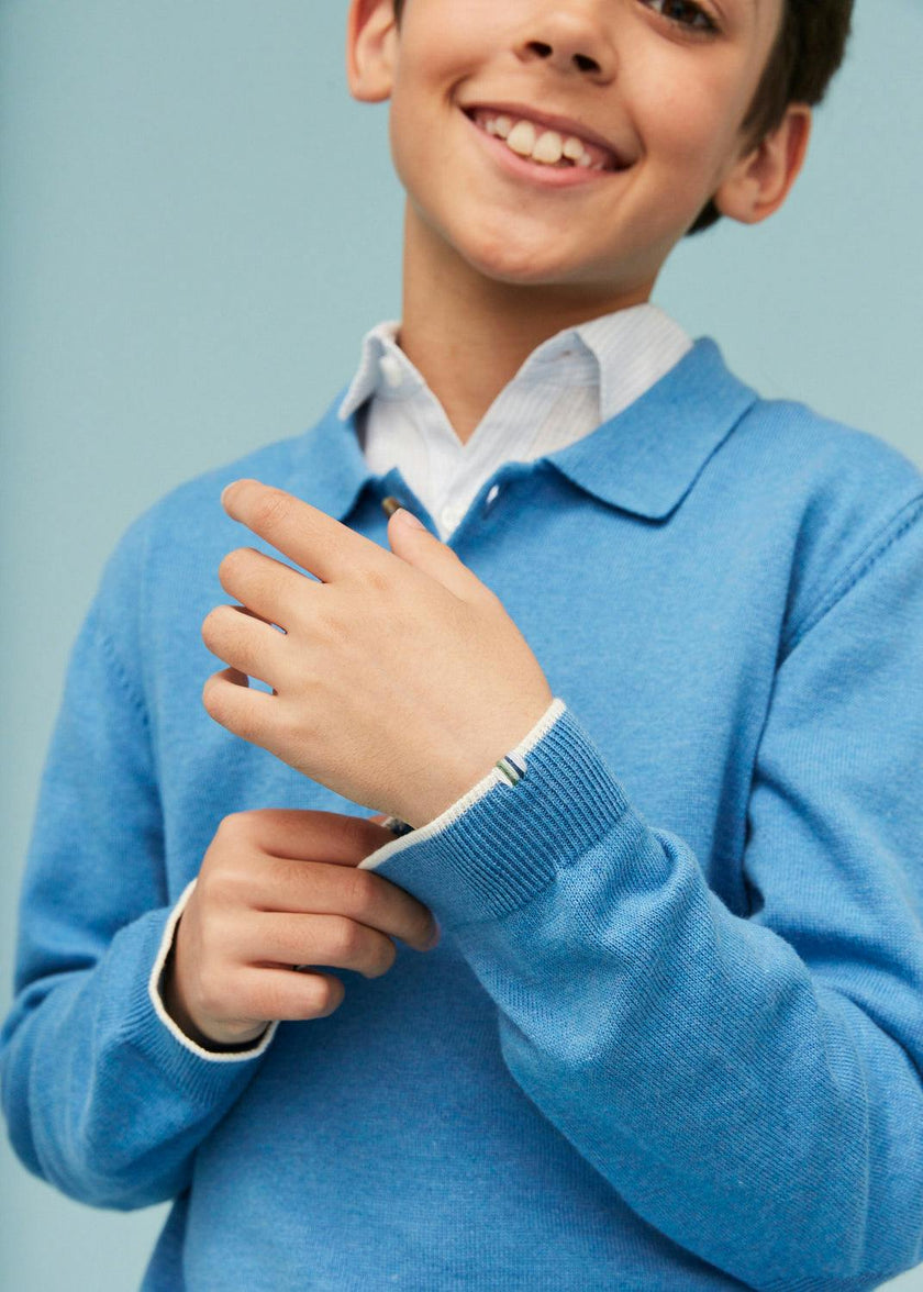 Cotton Polo Jumper
