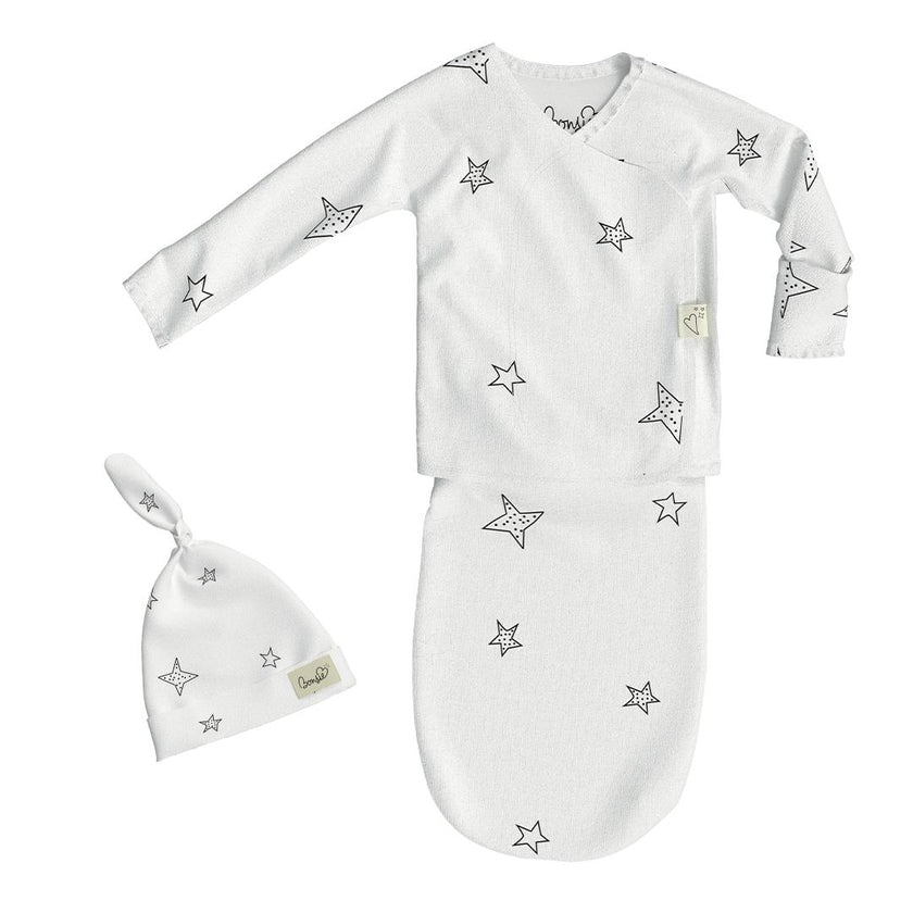 Bonsie Baby Onsie Bag and Hat