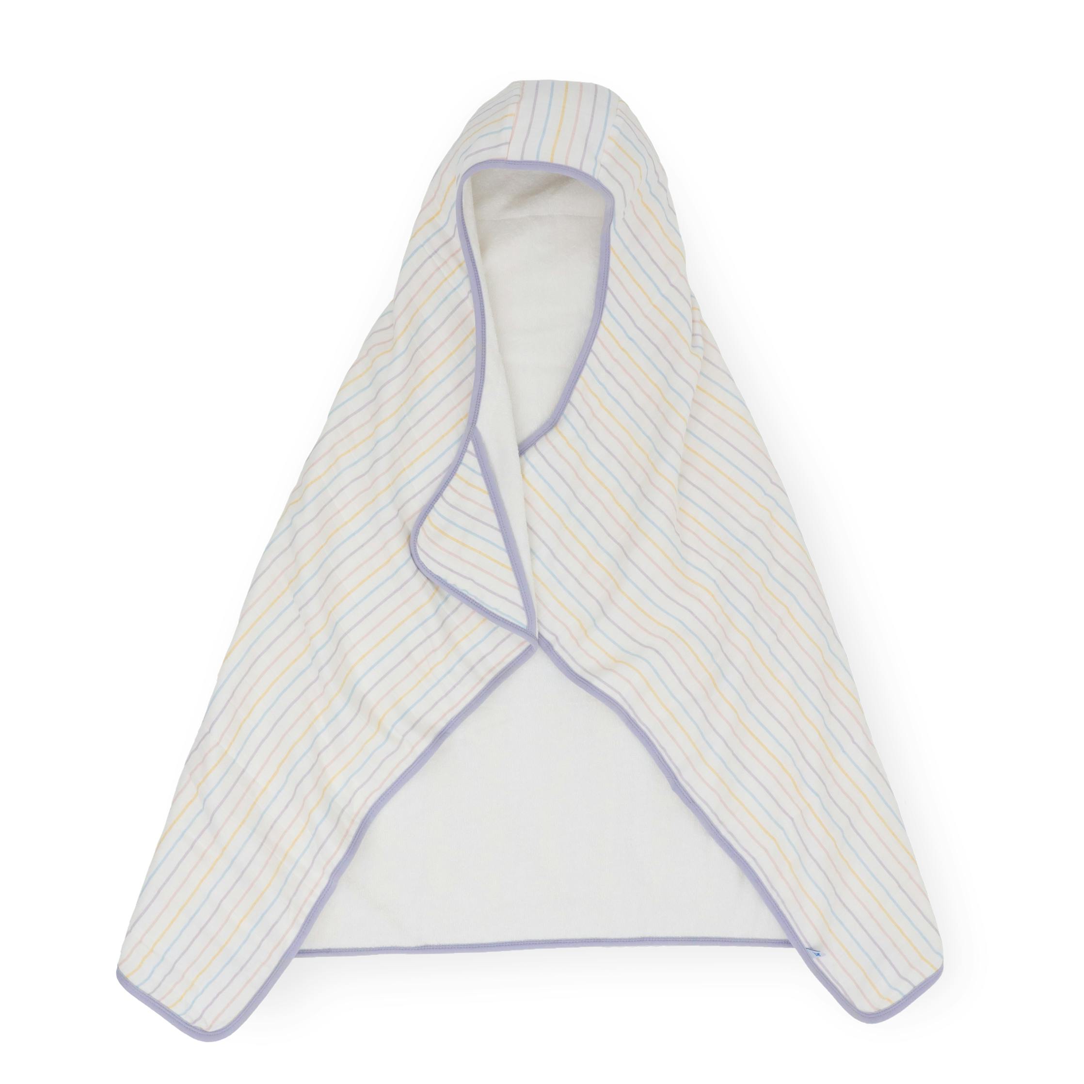 Toddler Hooded Towel - Unicorn Stripe