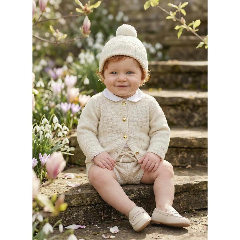 The Aspen Cashmere Baby Beanie | Cream