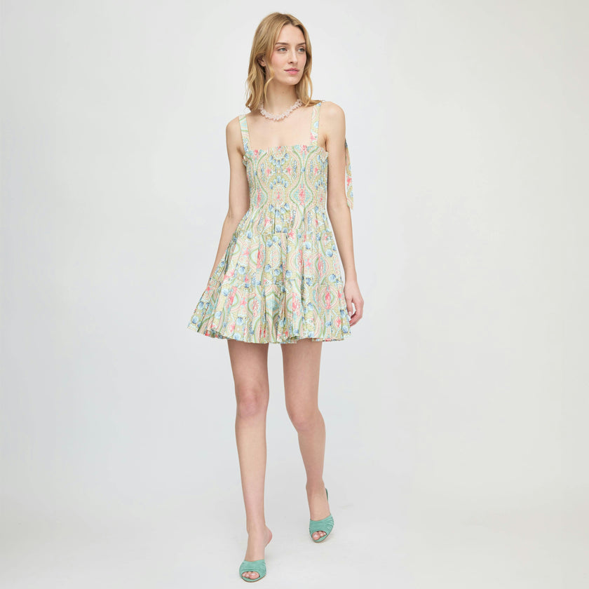 The Ribbon Charlotte Nap Dress - Sea Scroll