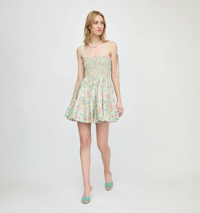 The Ribbon Charlotte Nap Dress - Sea Scroll