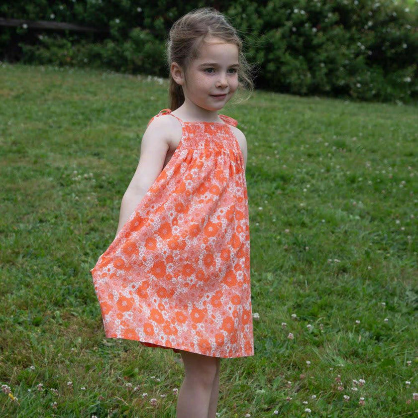 Girls Smocked Strap Dress