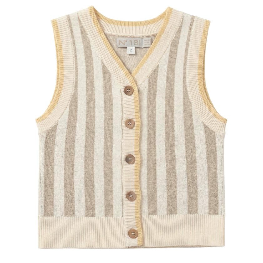 Striped Knit Vest