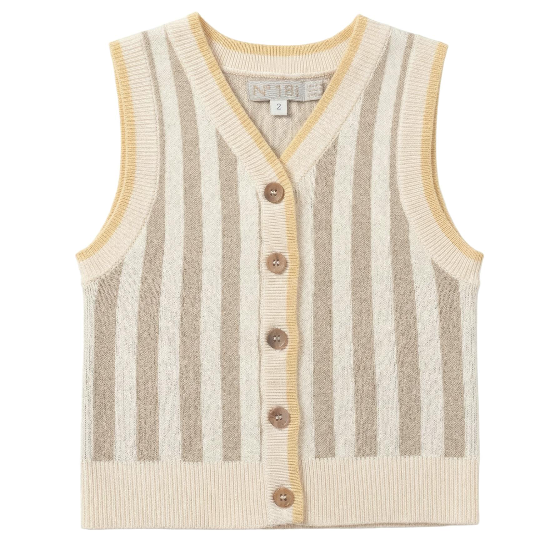 Striped Knit Vest