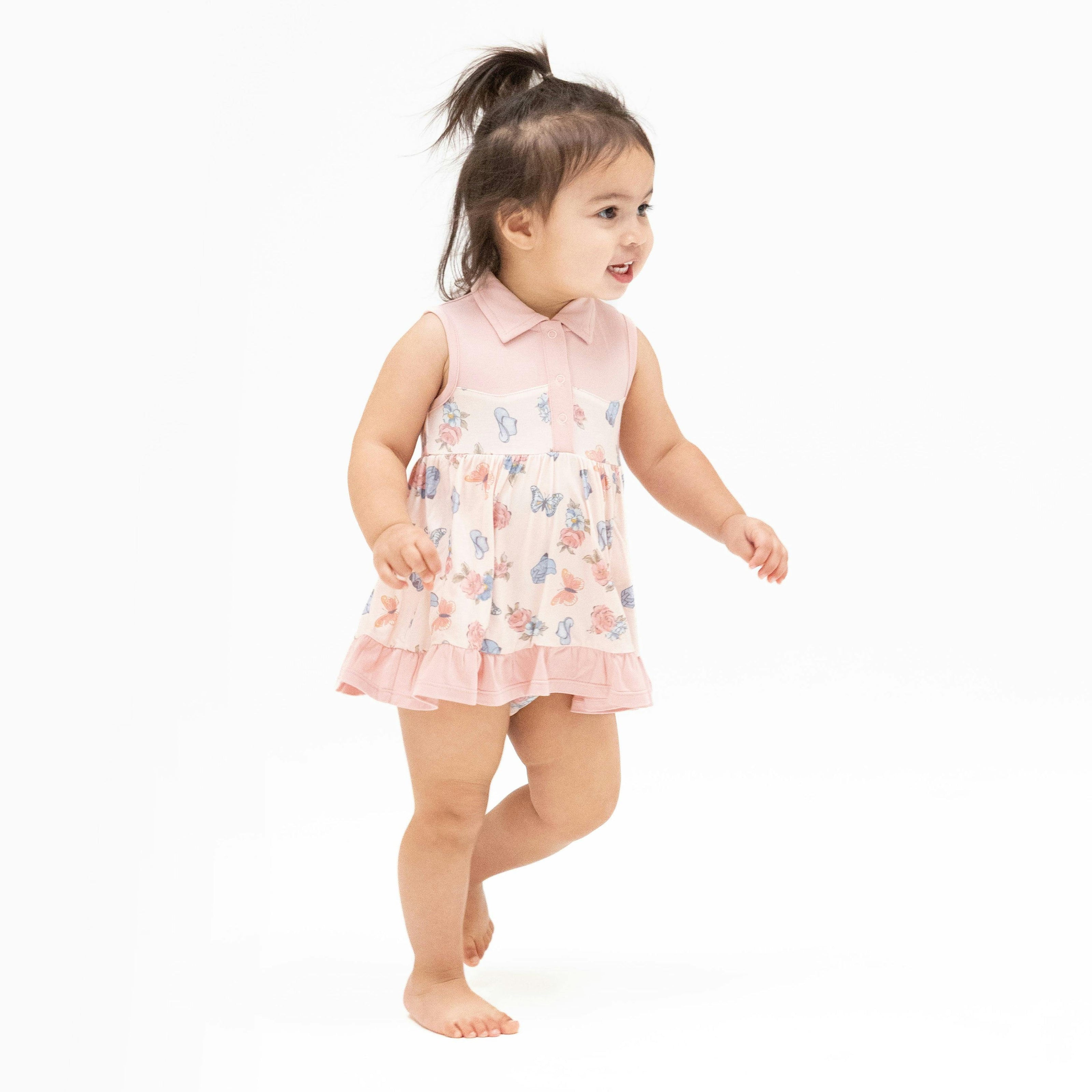 Country Girl Boots - Cowboy Bodysuit Dress