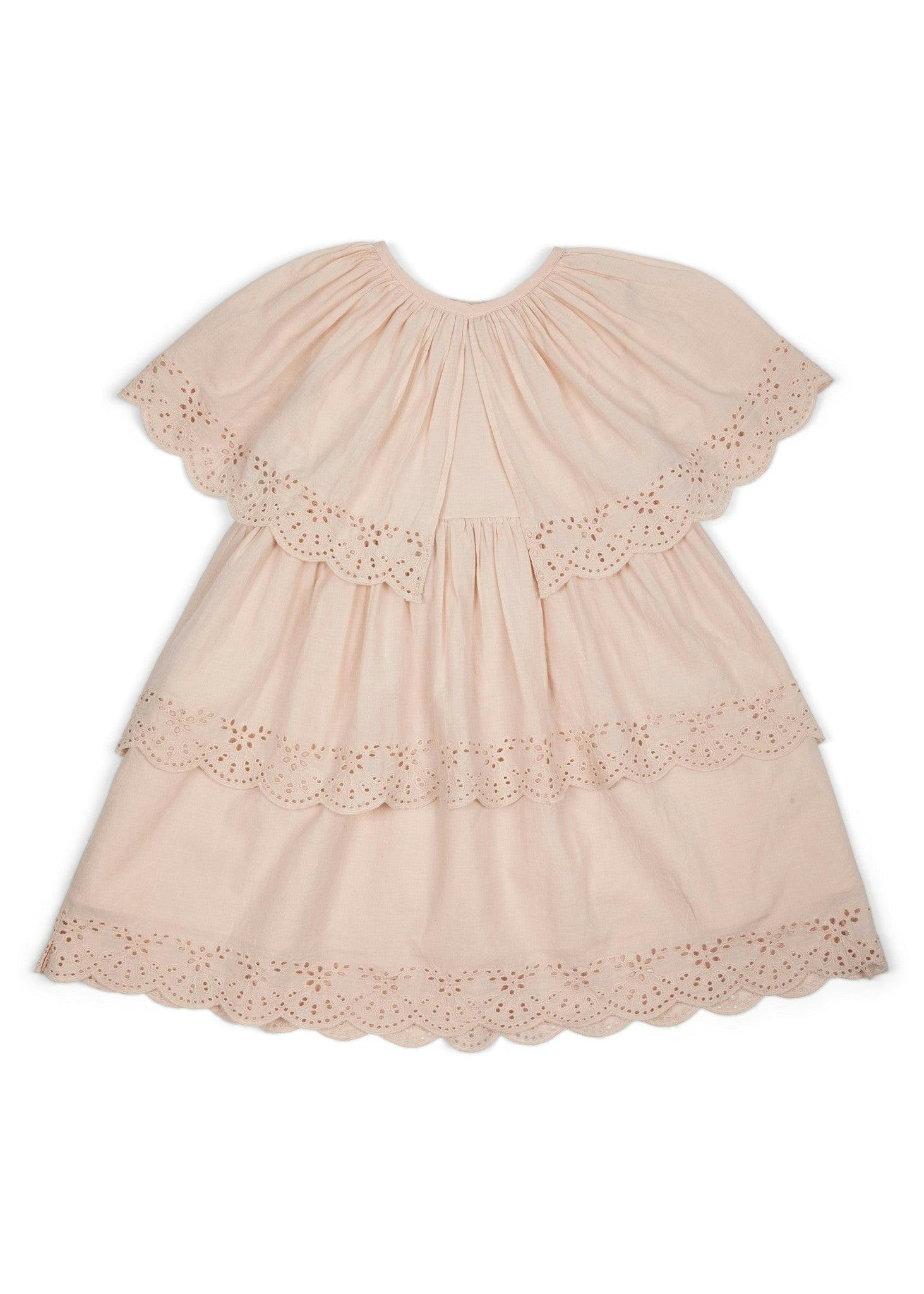 Isabel | Cotton Broderie Anglaise Bubble Dress | Coco Au Lait