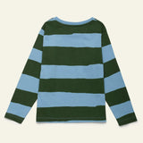 Blue & Green Rugby Stripe Long Sleeve T-Shirt