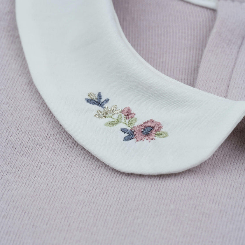 Camila White Collar Top