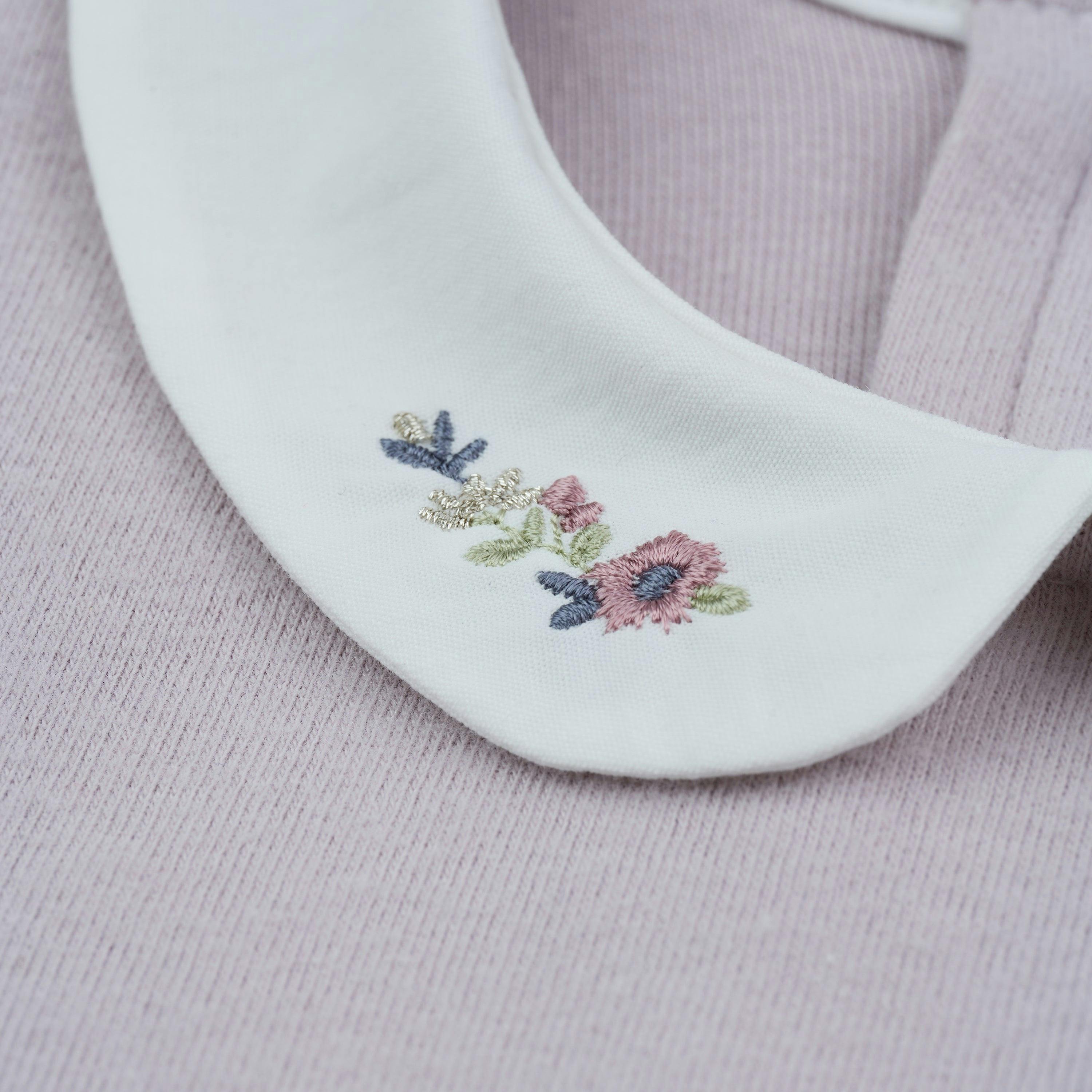 Camila White Collar Top
