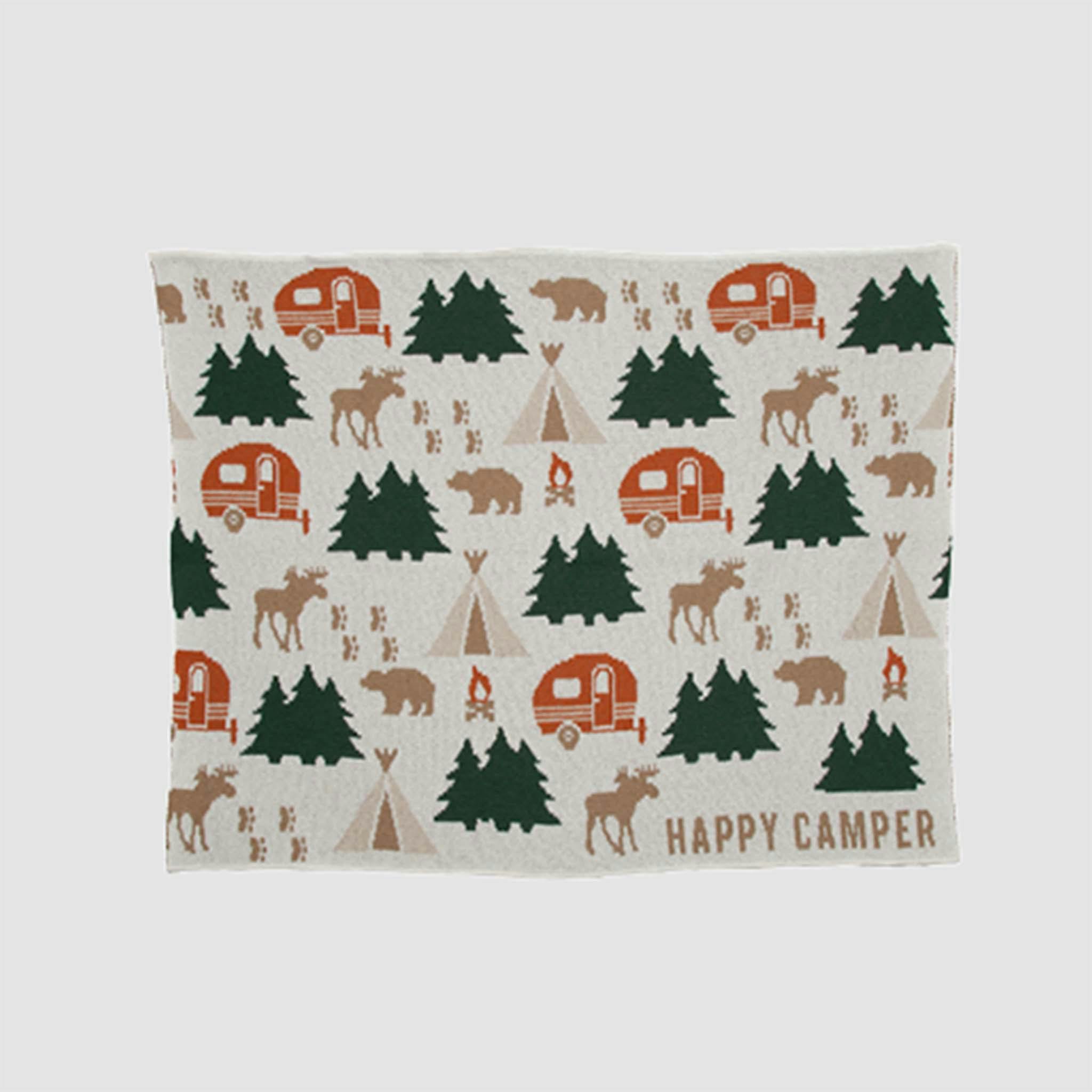 Happy Camper Baby Throw