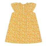 girls marigold floral shift dress