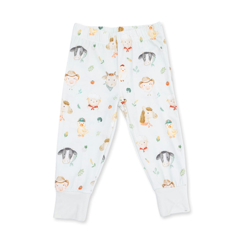 Baby Farm Faces - Short Sleeve Loungewear Set