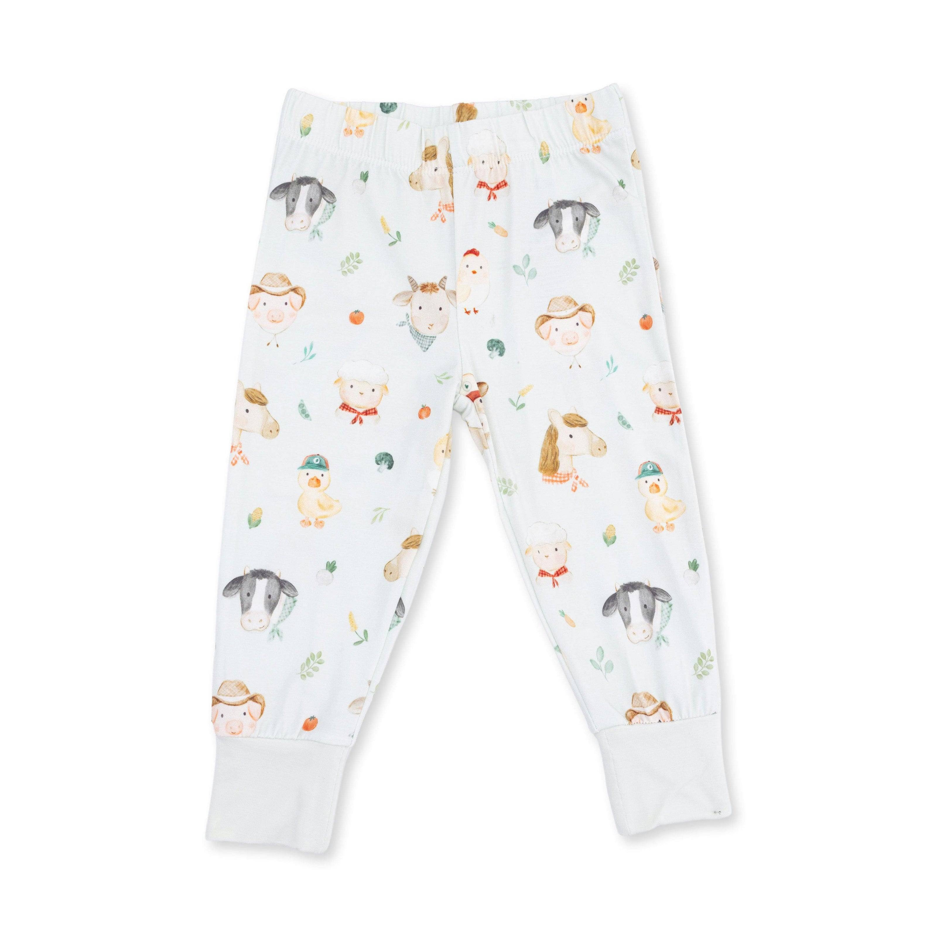 Baby Farm Faces - Short Sleeve Loungewear Set