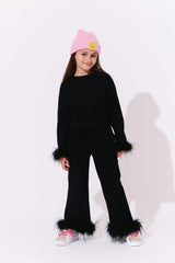 Black Feather Athletic Set